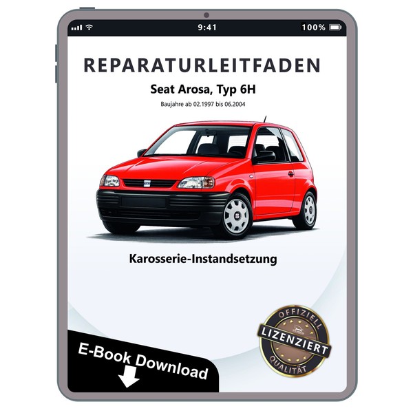 Seat Arosa 6H 1997-2004 Karosserie Unfall Instandsetzung Reparaturanleitung PDF-image