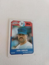 KIRK GIBSON-Los Angeles Dodgers-1989 Topps/Cap'n  Crunch Baseball Card #2