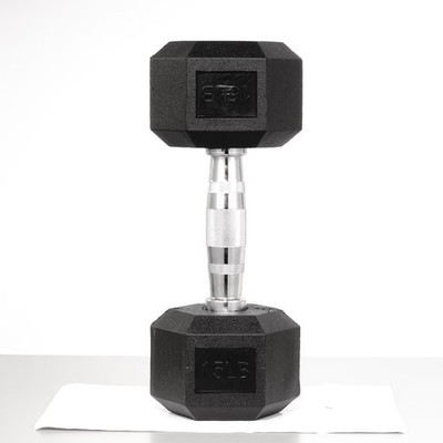 15 lbs Hex Dumbbells with Rubber Coated, Hand Weights for Exercises and Fitness