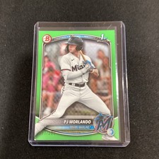 2025 Bowman Paper 1st Prospects Neon Green Border #BP-91 PJ Morlando /399 HD