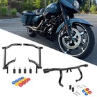 Front Rear Crash Bar Flat Out Bar for Harley Touring Street Road Glide 2014 2025