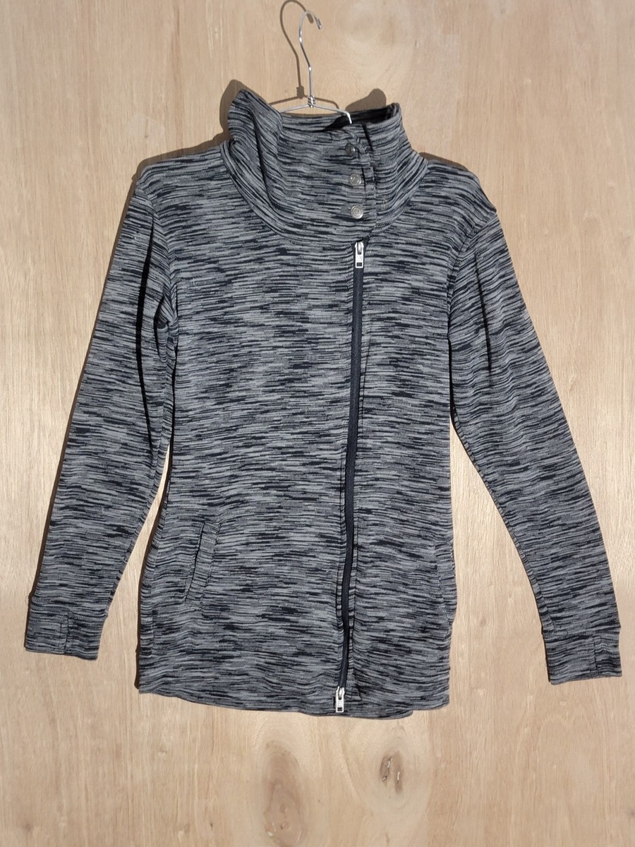 Avalanche Women's Full Zip Jacket Gray Heather Funnel Neck Size S