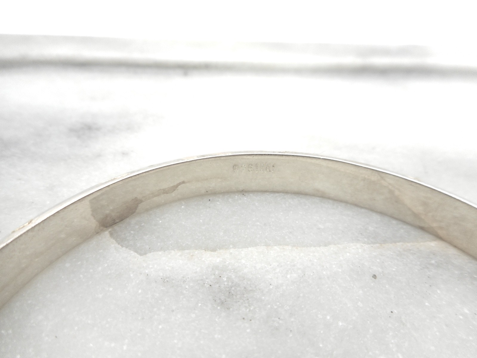 Vintage Bangle 925 Solid Sterling Silver Bracelet… - image 3