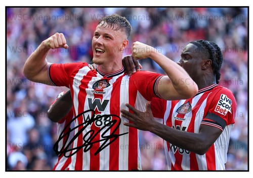 11664. Daniel Ballard Signed Pictures A4 Prints Sunderland Millwall etc.