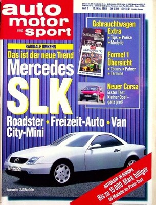 1) Auto Motor Sport AMS 06/1993 - Opel Corsa B Joy 1.4i - Audi Coupe S2 mit 230