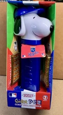 Giant Snoopy Pez Dispenser Kansas City Royals Baseball Plays Music