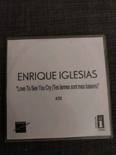 Enrique Iglesias Cd Promo France  Love To See You Cry