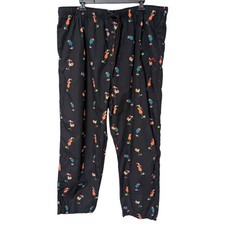 Tommy Bahama Mens Black Tropical Holiday Toucan Cocktail Cotton Pajama Pants XXL