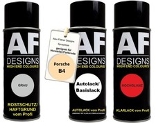 Spraydose Set für Porsche B4 Pasadenagelb Autolack Klarlack Grundierung Spraydos