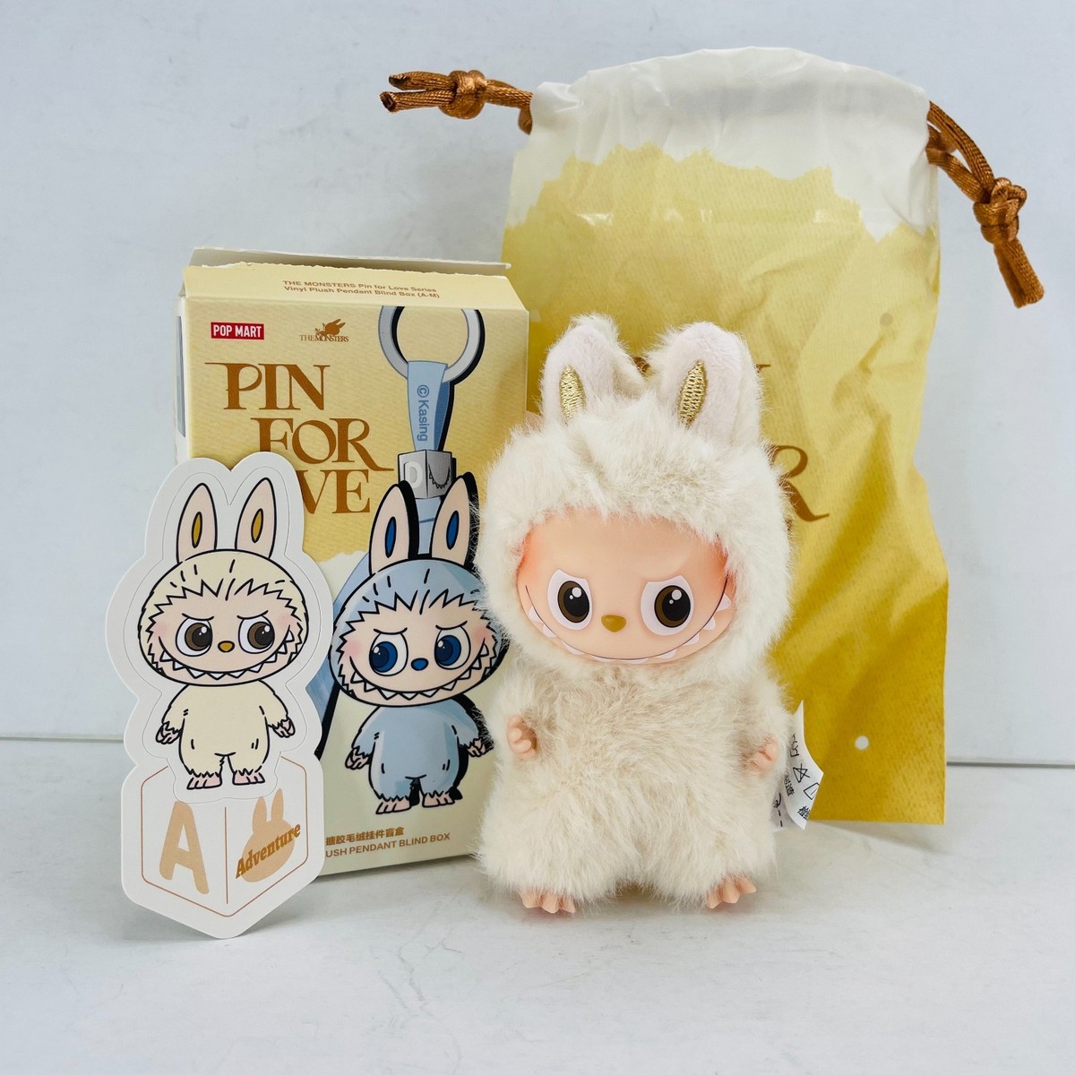 POP MART Labubu The Monsters Pin For Love Series Mini Plush