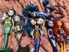 Vintage Monster High Lot Set Of 6 With Rare Freaky Fusion Dolls