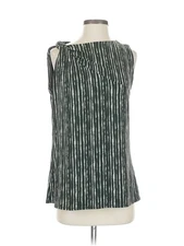 H By Halston Women Green Sleeveless Blouse S