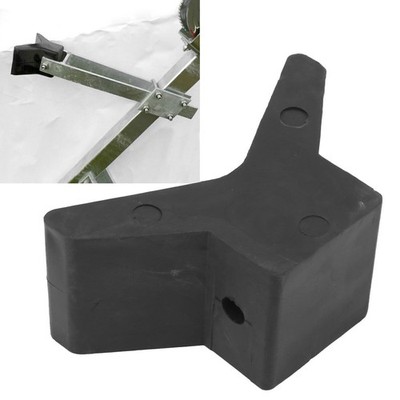 Rubber Bow Y Block Black Rubber Bow Stop for Ski Boat Fishing Boat Sailboat