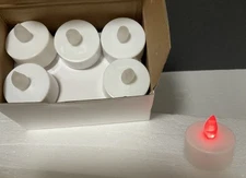 Tea Light Flameless Battery Candles - changes colors - Box of 12 each