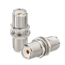 2pcs SO239 Adapter, UHF Female to Female Jack Bulkhead RF Connector, Coupler