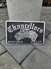 CAR CLUB PLAQUE HOT ROD SIGN PLATE CRAGAR LOTS OF THESE LISTED YARD SALE FIND...