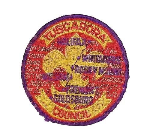Tuscarora Council NC WORN CP BSA Patch PUR Bdr (ZG569)