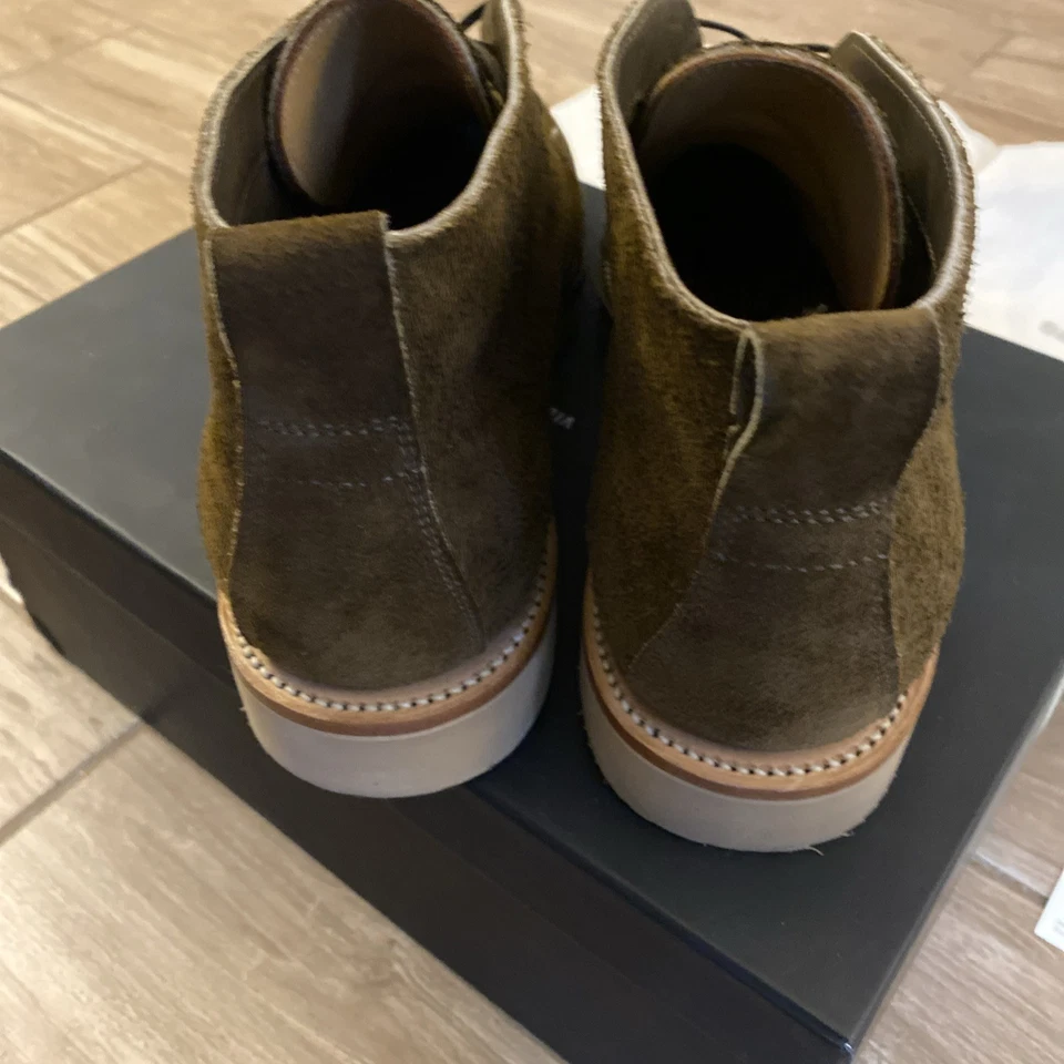 Ботинки Viberg Bernhard Chukka с ремешком HRWN цвет Mushroom Chamois 1035 замша 11,5 - Изображение 3 из 4