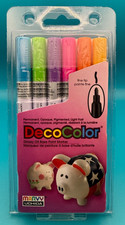MARVY UCHIDA 200-6C 6-PC Decocolor Fine Point Paint Marker Set
