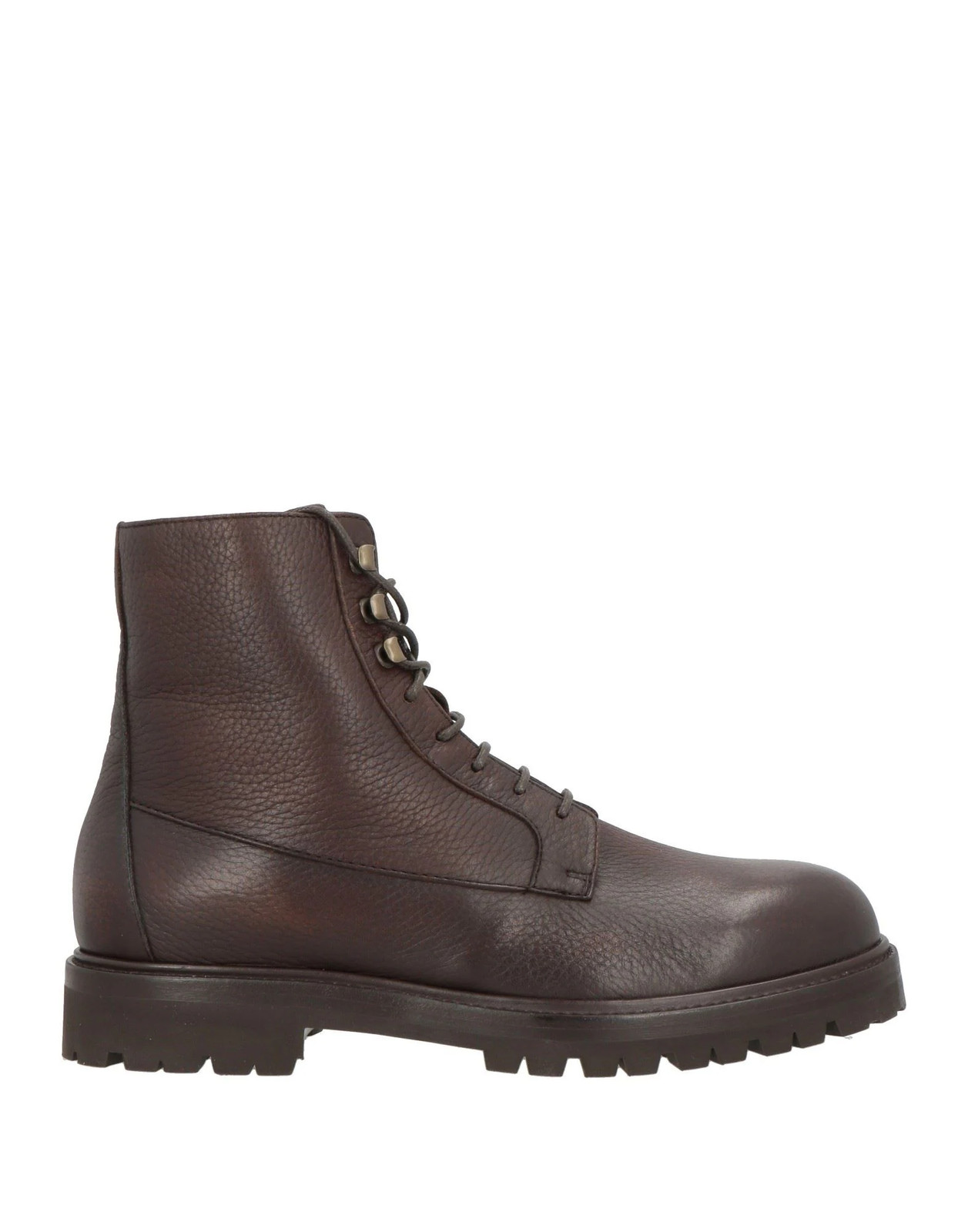 Brunello Cucinelli - Men - Pebbled-leather Ankle boots - Dark brown 192090₽