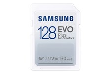 Samsung EVO Plus 128GB SDXC Card 130MB/s UHS-I U3 V30 White
