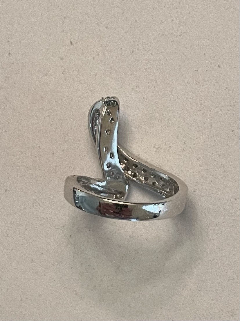 CAMROSE & KROSS JACQUELINE KENNEDY JBK SIMULATED DIAMOND RING SIZE 7.5 ~ NIB