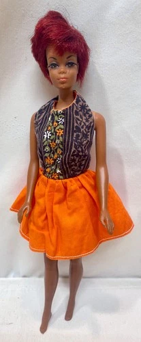 VTG Mattel Julia Barbie Doll Diahann Carroll Twist-Turn 1966 Bendable Legs