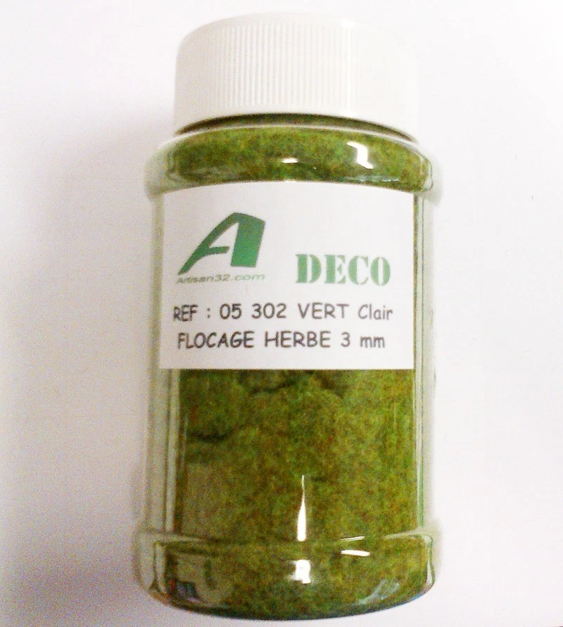 FLOCAGE HERBE POIL 3MM VERT CLAIR - Artisan32 - 05302 - Photo 1/1