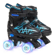 Roller Skates for Boys Girls , 4 Sizes Adjustable Quad Skates with All Light ...