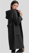 Belle And Bloom Walk This Way Oversized Wool blend Coat Size S in Black