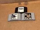 Nintendo N64 Lot 3 Games Nascar Madden WWF War Tested Good Shape OEM Discounted