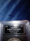 1974 D Authenticated Brilliant Uncirculated Eisenhower Dollar — photo 2