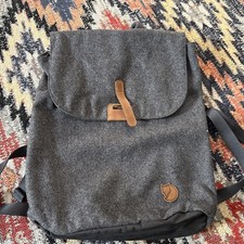 Fjallraven Norvage Fold Sack  Grey Recycled Wool Backpack Used Once Rrp 190 Uni