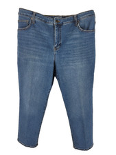 Terra  Sky Straight Leg Jeans Womens Size 18WP Blue Cotton Blend Medium Wash