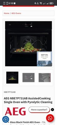 AEG NBE7P731AB Smart Oven