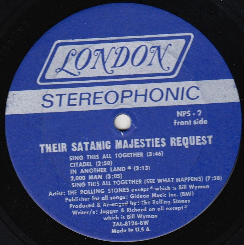 The Rolling Stones~Their Satanic Majesties Request~London NPS2~VG+ Lp~1967~No 3D - Image 4 of 4