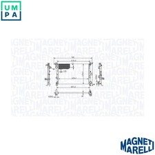 RADIATOR ENGINE COOLING 350213217900 FOR FIAT 312A2/199B6.000 0.9L 2cyl 500L