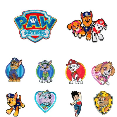 CATCH THE PATCH Aufnäher Bügelbild Paw Patrol Patch Applikation Flicken Aufbügler