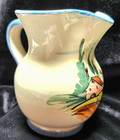 Vintage Ceramic Pottery Hand Painted 3 1/2" Tall Pitcher — photo 2