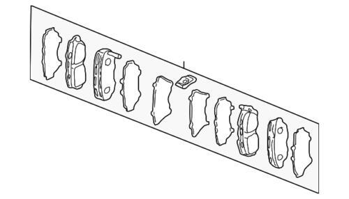 Pastillas de freno delanteras para Honda (N/P 45022-S9A-405)