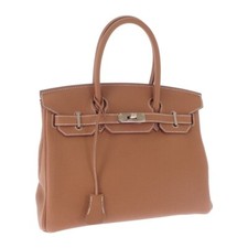 Borsa a mano HERMES Birkin 30 Togo oro D (2019) incisa donna TGIS