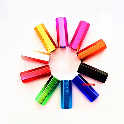 Écrou hexagonal coloré M2,5 alliage d'aluminium anodisé hexagonal écrous complets longueur 2-30 mm - Photo 8/18