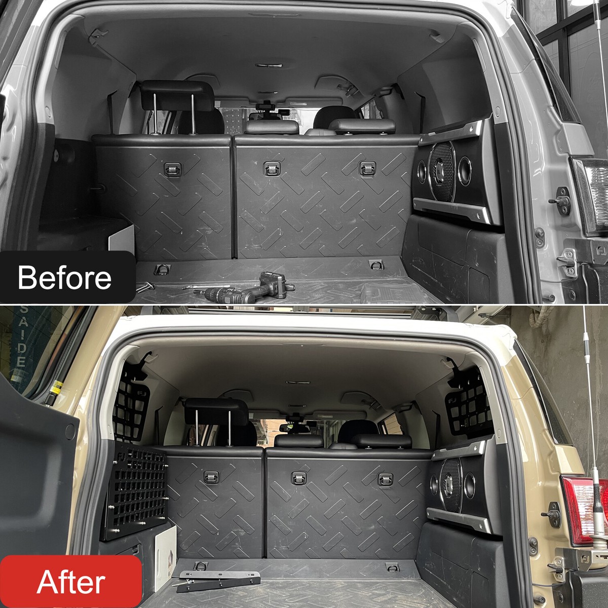 Rear Cargo Rack Shelf Luggage Storage Box Kit For Toyota FJ