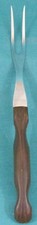 CUTCO Fork N0. 1026Made in USA Brown Handle with Red Marbling