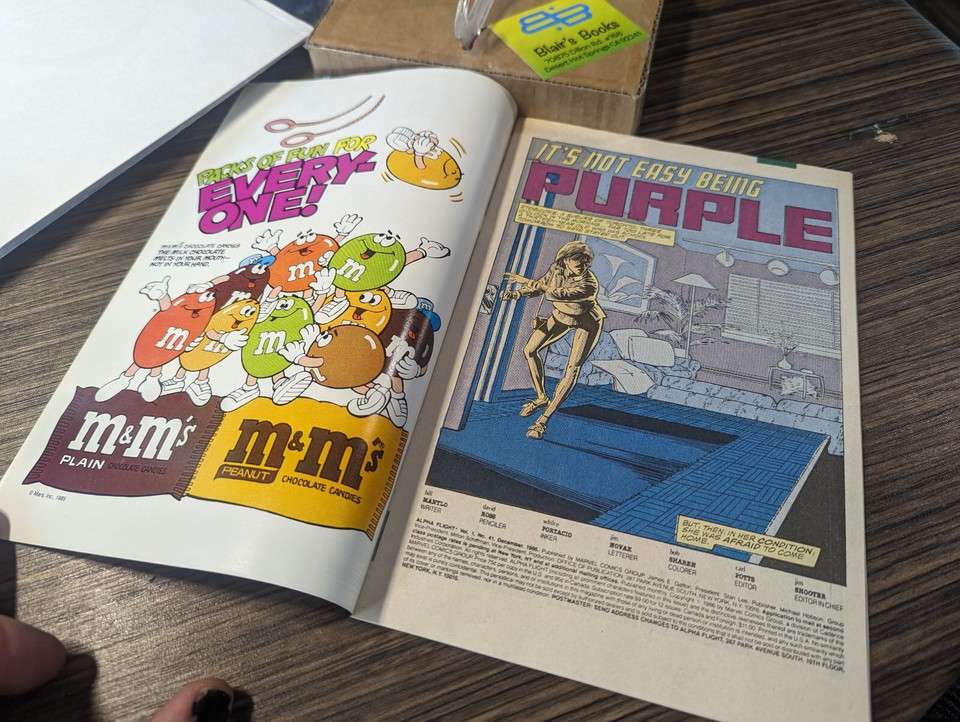 COPPER AGE Marvel's ALPHA FLIGHT 41 *NEWSSTAND* [1986] VF; 1st App