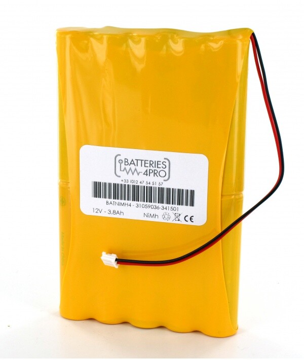 Batterie centrale 4Ah 12V Hager BATNIMH4 pour système d'alarme résidentiel