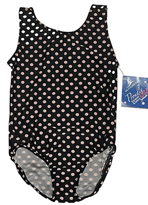 Motionwear Leotard Bodysuit Tank Gymnastics Polka Dot # 2100 New Girl Int 4 5