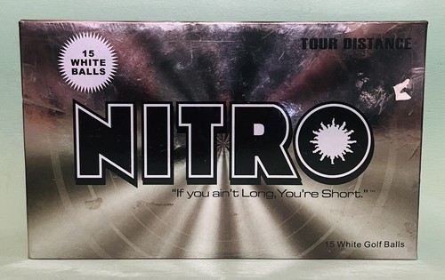 Nitro Tour Distance Titanium Golf Balls 5 sets of 3 balls - 15 balls total - Picture 2 of 3