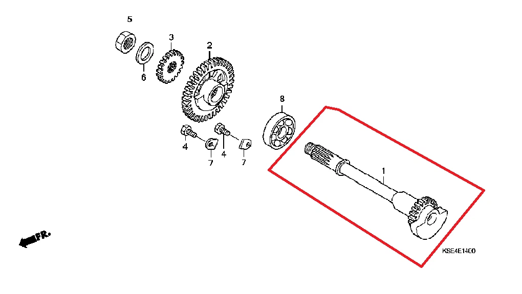 GENUINE OEM HONDA COUNTER BALANCER SHAFT  16T CRF150R CRF150RB 2007-2022