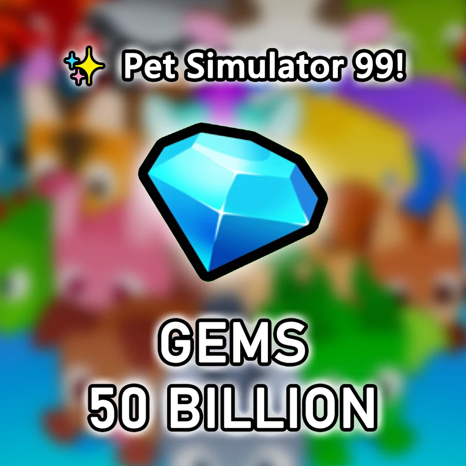 ✨ Pet Simulator 99 💎 50B Gems 💎 PS99/Pet Sim 99 💎 Cheap Safe Fast 🚀